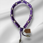Vlooien / Tekenband + Keramische kralen 39-41 cm Handgemaakt Lila Paars
