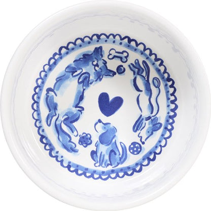 Blond Amsterdam Voerbak Hond Delfts Blond Geruit