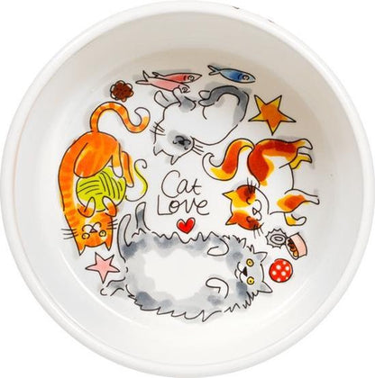 Blond amsterdam voerbak cat love (15,5 CM)
