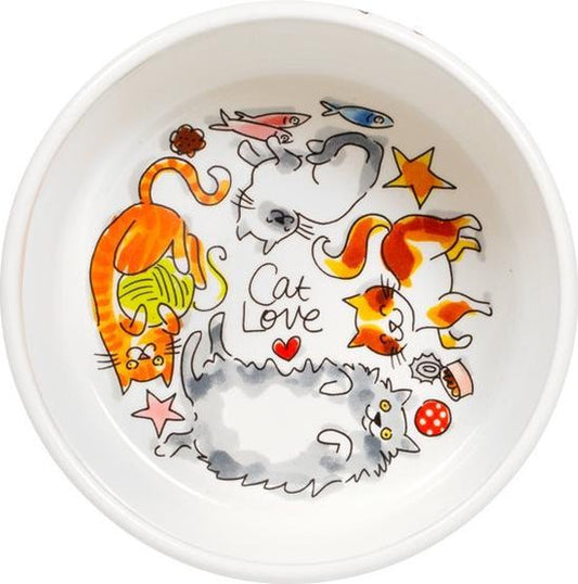 Blond amsterdam voerbak cat love (15,5 CM)